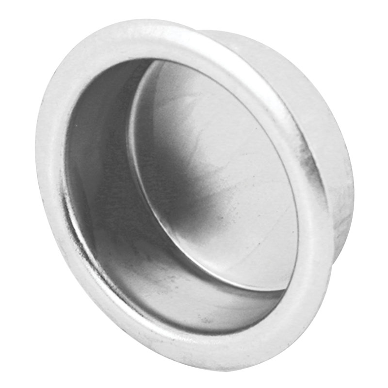 Poignée de porte de garde-robe, 3/4 po, finition nickel satiné (paquet de 4), H 0,75 po x l 0,75 po x P 0,3 po, Nickel