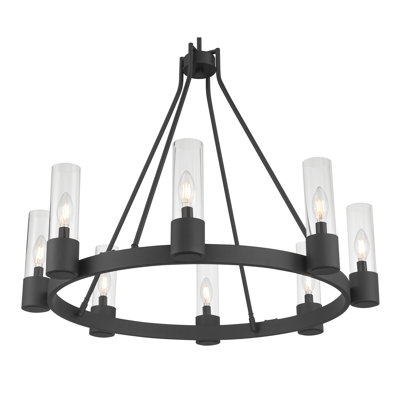 Gagan 32" Wide 8-Light Chandelier