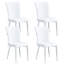 Ensemble de 4 chaises de bureau Modern