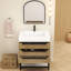 Finition du meuble-lavabo sur pied simple 30 po Jessica / Base: Chêne teck-72495684