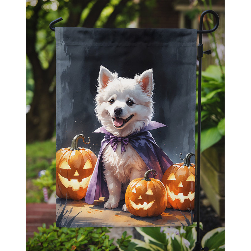 Drapeau de jardin chiot Halloween, Esquimau américain