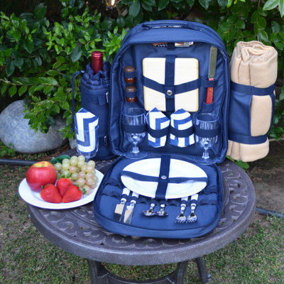 Chevron 2 Person Picnic BP with Blanket