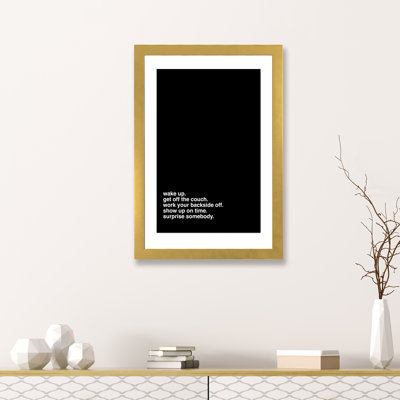 « wake up » par kent youngstrom-reproduction d’art textuel