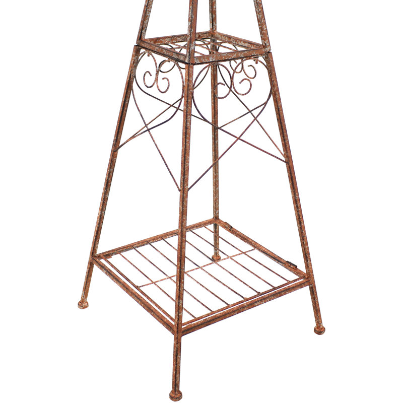 Amrhein Rustic Windmill Steel Garden Statue
