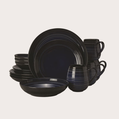Service de table 16 pièces, service pour 4 Swirl Coupe