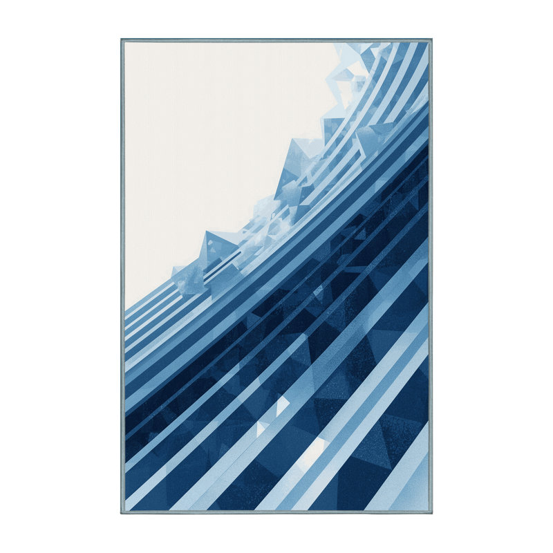Machine Washable Roslindale Contemporary Ombre Rug in Blue – SkyBlue Binding, 2x5