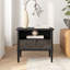 Table de chevet Mid-Century en bois massif Cartlin-597129914