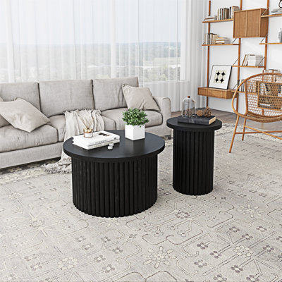 Ensemble de tables basses rondes