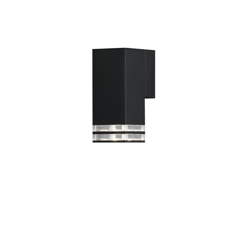 Pollux 3 Down Outdoor Armed Sconce, Black