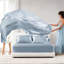 Drap 6 pièces Luxury Satin Blue