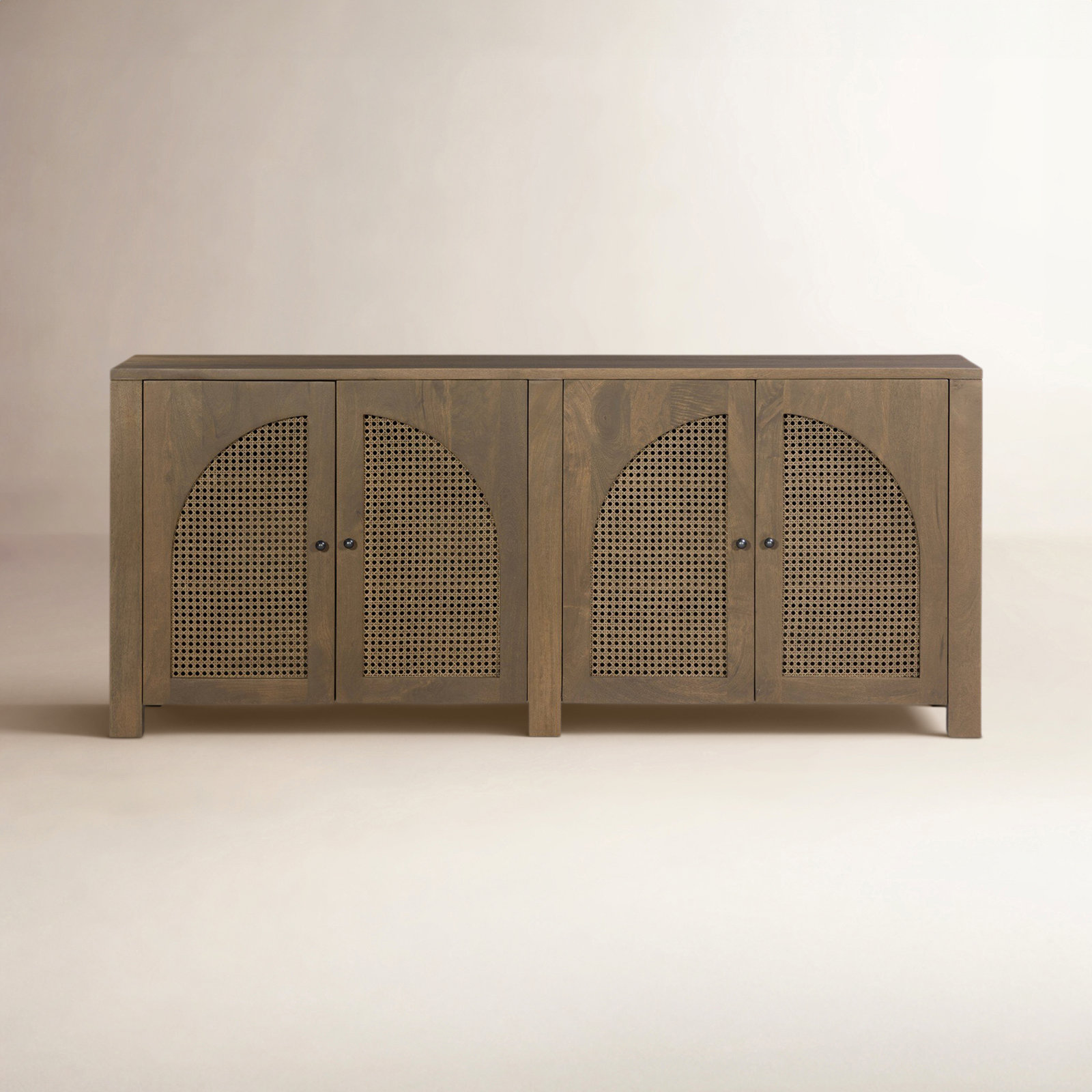 Silfa Mango Sideboard, Taupe Mango, 33"H x 78"W x 18"D
