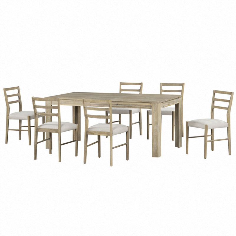 Ensemble repas pour 6 personnes Phirun, Brun, Beige / Blanc, Blanc