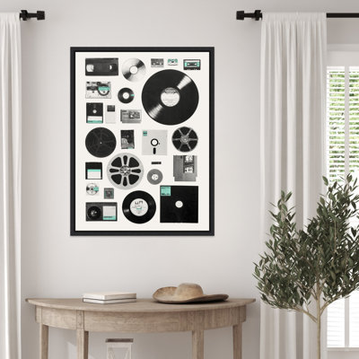 «Media Of Eras» par Florent Bodart, reproduction d'art sur toile encadrée
