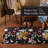 Town & Country Living Livie Floral Drip Everwash Washable Multi-Use Non-Slip Backing Decorative Rug-883819231-883819200