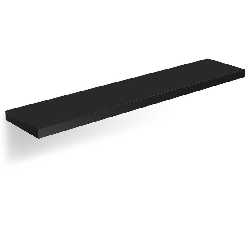 Mehta Floating Shelf, Matte Black, 3.8cm H x 50cm W x 23cm D