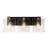 3-Light Clear Beveled Glass Vanity Light