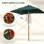 200 cm W X 150 cm D Market Parasol with Pulley Lift-1131131521