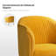 Fauteuil demi-tonneau en velours capitonné Ratzlaff-380475275