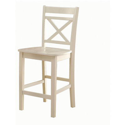 Tabouret de bar de couleur crème, ensemble 2 pièces