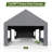 13×25Ft Portable Carport Canopy