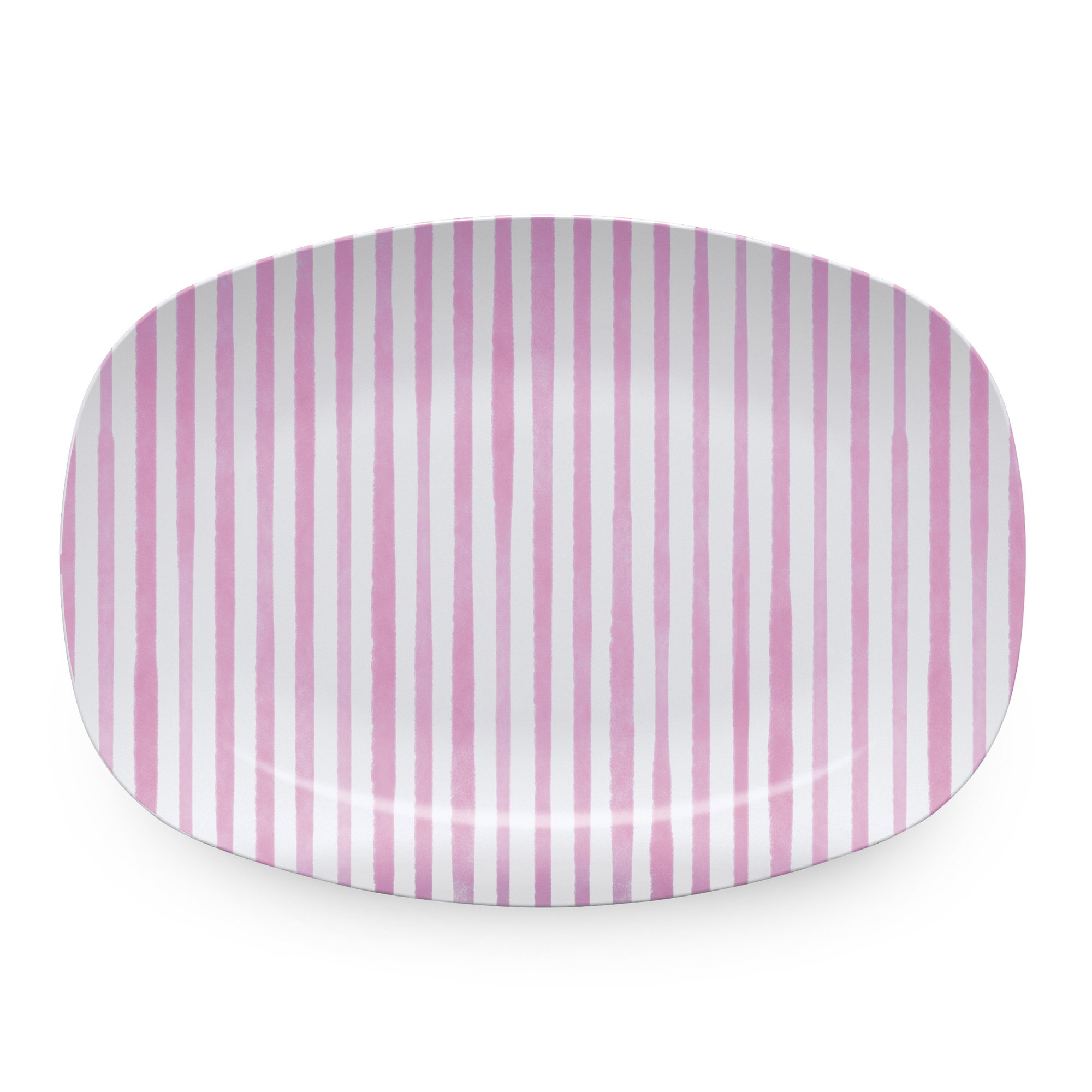 Traychic Oval Resin Platter, Pink