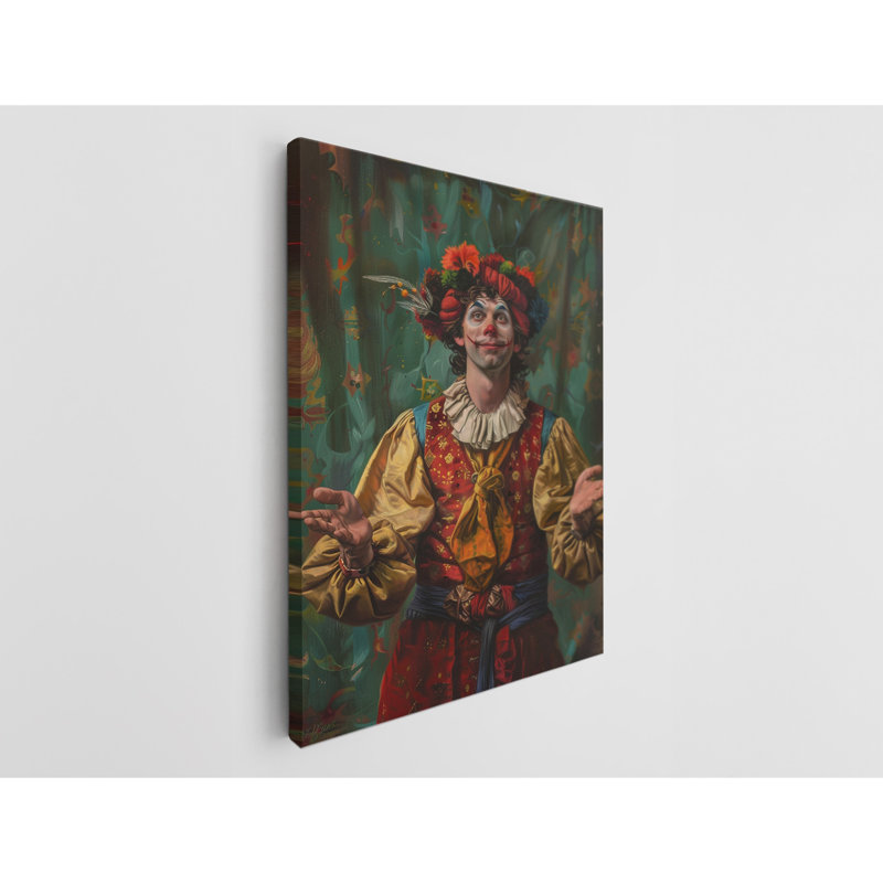 Impression sur toile de jongleur médiéval fantastique, décoration murale moderne pour la maison et le bureau