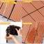 Ensemble de 20 tuiles de terrasse en bois et en plastique composite-113414323
