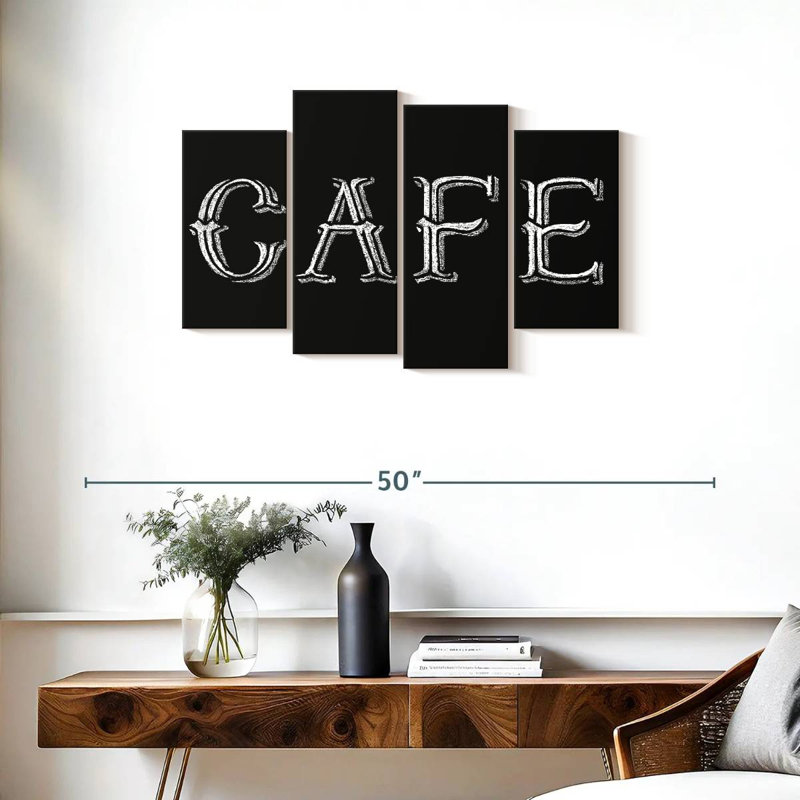 Tergel Blackboard Cafe Typography, 22'' H x 36'' W