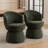 Allis Boucle Swivel Barrel Dining Chair-1033634766