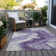 Machine Washable Indoor/Outdoor Cinead ACN1706 Purple Rug