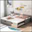 Lit de jour extensible avec couchette, lit de jour en bois avec couchette-666498061