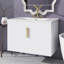 Meuble-lavabo mural de 30 po avec lavabo, meuble-lavabo mural cannelé avec 2 portes et tablette réglable-1674259354