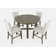 Verdonna - Person Extendable Pine Solid Wood Solid Wood Top Trestle Dining Set