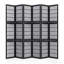 Paravent 6 panneaux de style japonais avec tablettes, noir-1097028758-1097028756
