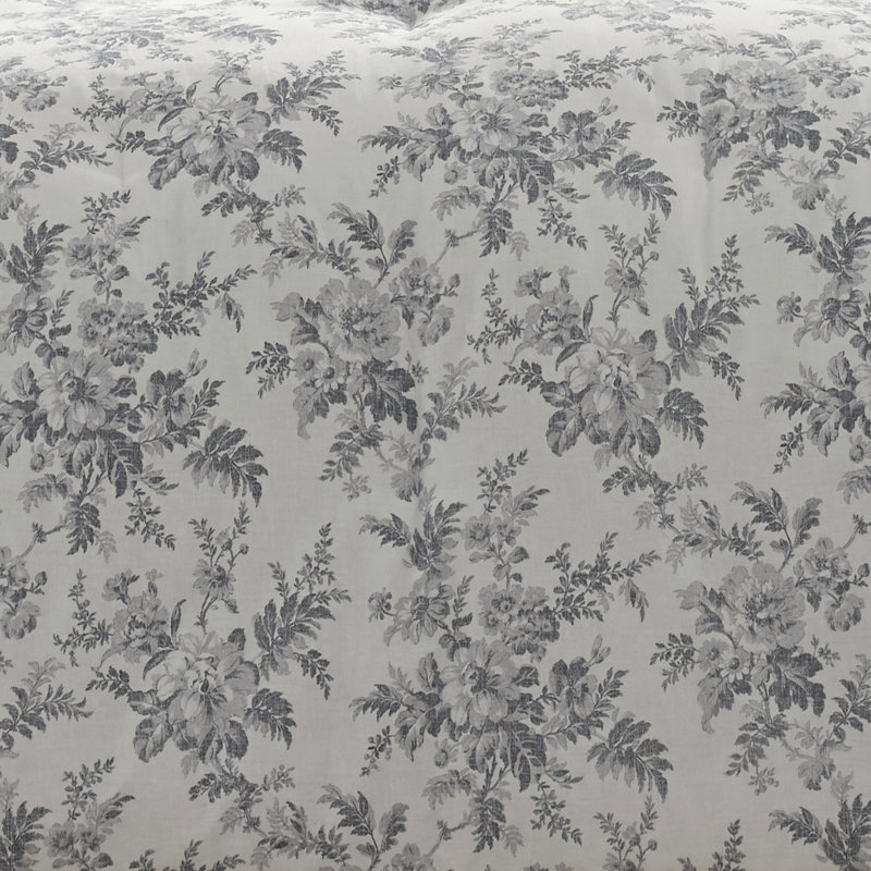 Ensemble d'édredon bonus en coton gris à motif Annalise Floral de Laura Ashley