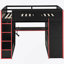 Full Size Kohlton Loft Bed With Desk,Wardrobe,Ample Storage Space,And Rgb Light, Cloud Blu-261957652