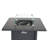 25" H X 30" W Steel Outdoor Fire Pit Table With Lid
