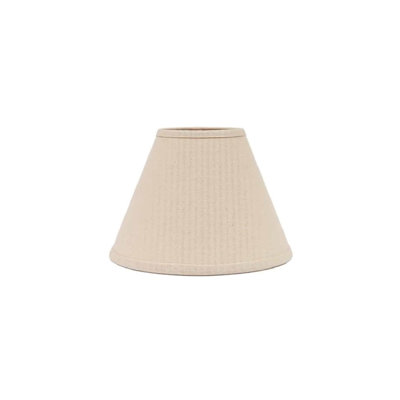 Abat-jour empire H 10,5 "x l 14" en coton crème