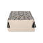 Repose-pieds rectangulaire Kiki, noir naturel