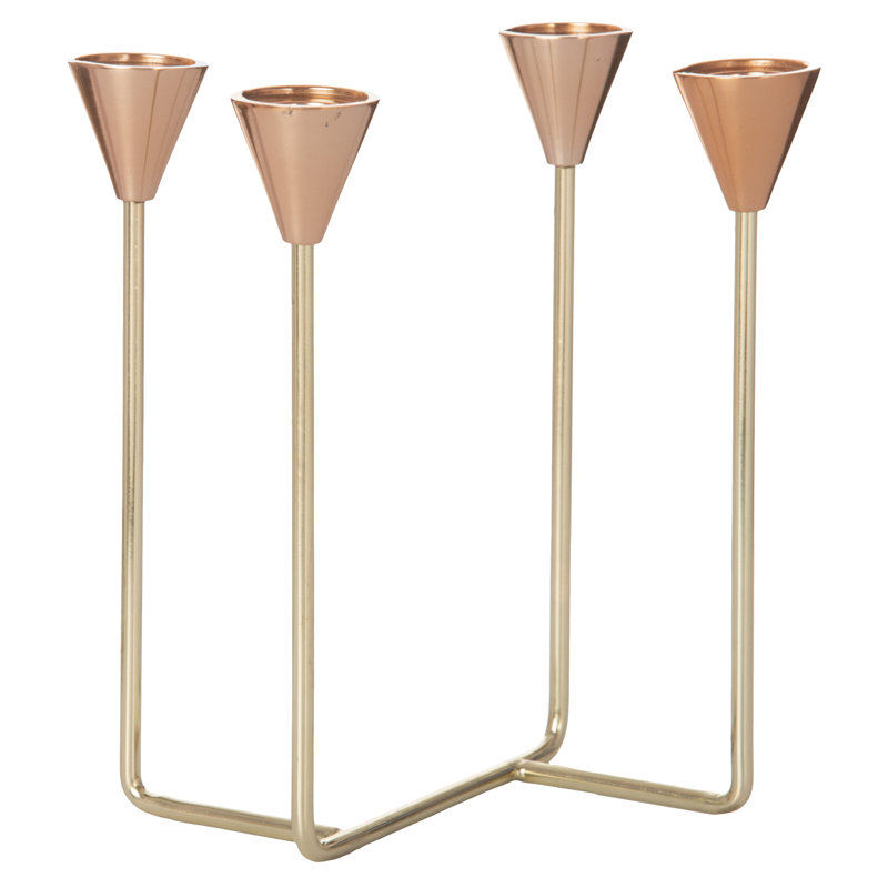 8.7'' H Aluminum Tabletop Candelabra