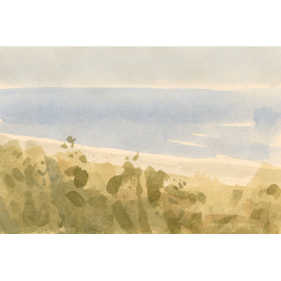 Brushy Coast I - Wrapped Canvas Print