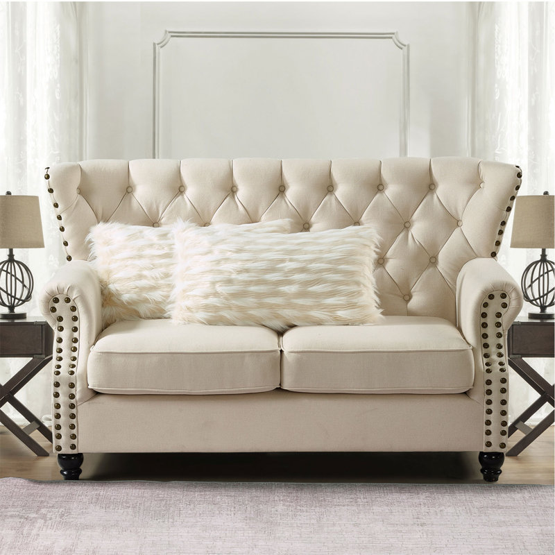 Rectangular Lumbar Cushion Cover, Ivory