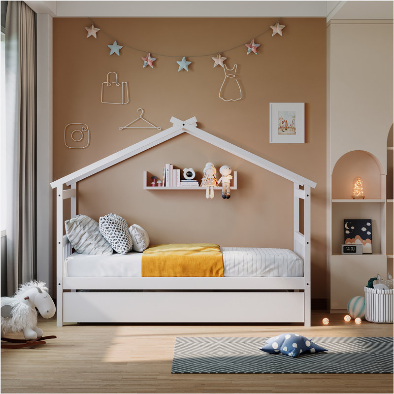 Lit gigogne en bois Annais, Double, Blanc