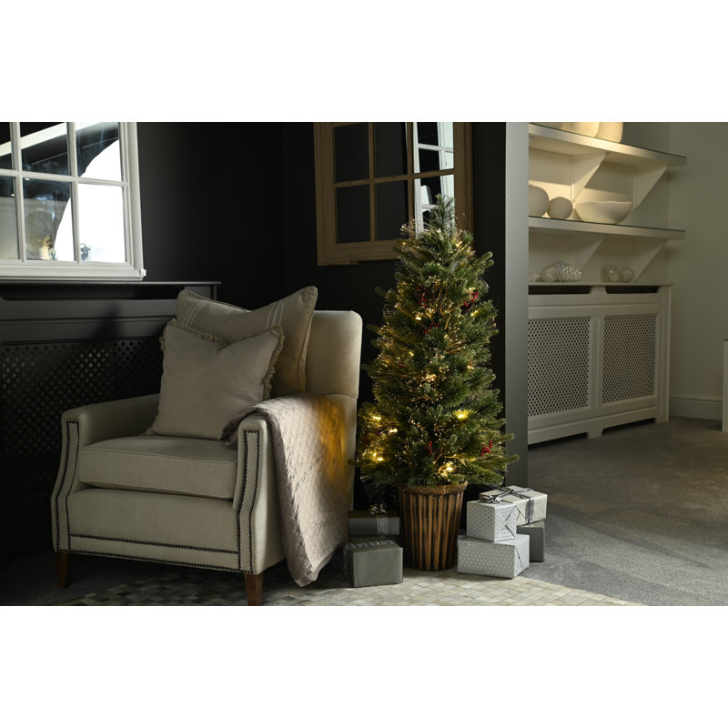 Lighted Artificial Pine Christmas Tree, 120' H