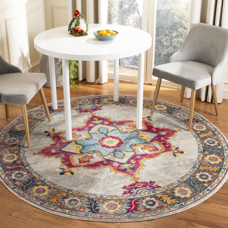 Doucet Performance Oriental Rug, Round 6'7"
