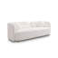 Blanc moderne pour appartement, esthétique à 3 places, confortable couché et assis, conception luxueuse de canapé-lit, diverses postures assises, boucle respirante