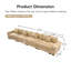 Canapé modulaire surdimensionné de 170 po Cloud-130060723-130060726