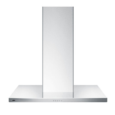 Summit Appliance 35.44 " W Stainless Steel 400 CFM Convertible Wall Range Hood with Mesh and Charcoal Filter