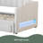 Twin XL Size Extendable Upholstered Daybed With Two Storage Drawers And LED Light,Twin XL To King Daybed-117530327