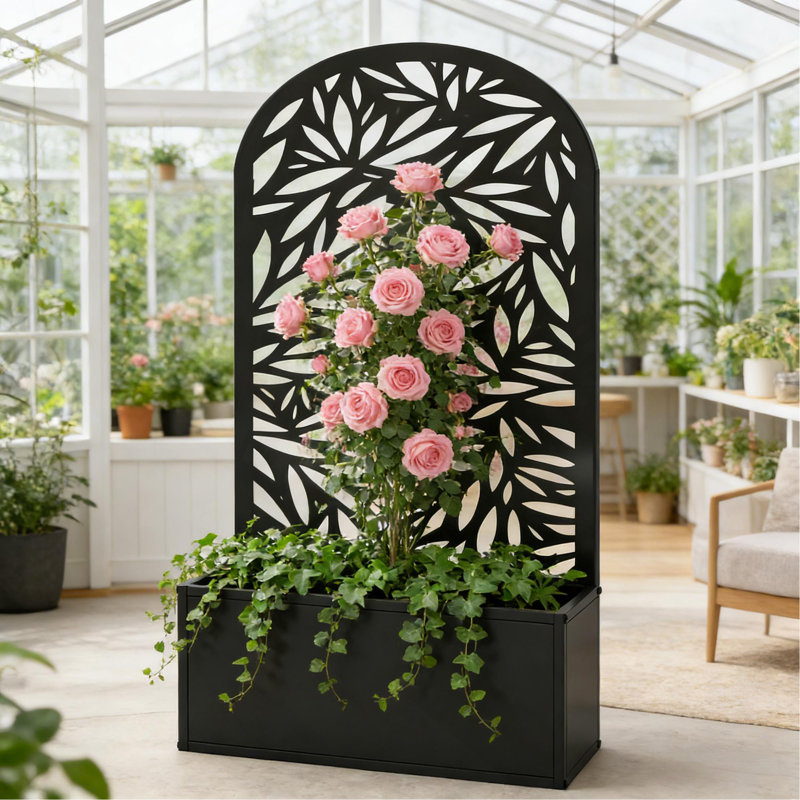 Lit de jardin surélevé courbé, jardinière généreuse, jardinière polyvalente